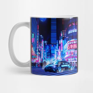 Car Neon Tokyo Synthwave Mug